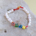 Millefiori beads square flower 6mm - Multicolor